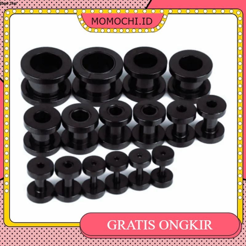 TINDIK PIERCING AKRILIK / EAR PLUG AKRILIK / PIERCING PLASTIK / PLONG PLASTIK