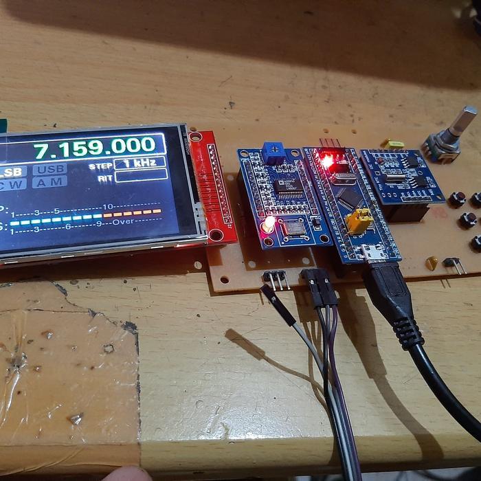 PCB Arduino STM32 DDS AD9850 LCD SPI 2.8" SSB BITX RTC Controller NEW....