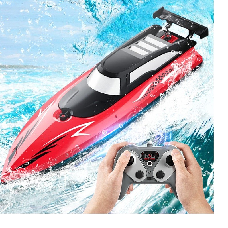 2.4GHz Dual Propeller High Speed Remote Control Boat Electric Boat ildren's Remote Control Boat Toy