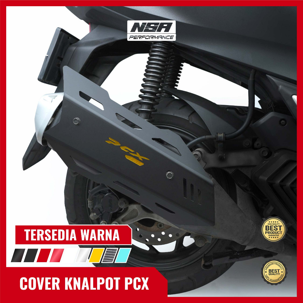SOLAROIS  NSA COVER KNALPOT PCX 160 Muffler Tutup Knalpot PCX 160 AKSESORIS MOTOR HONDA PCX 160 NSA 