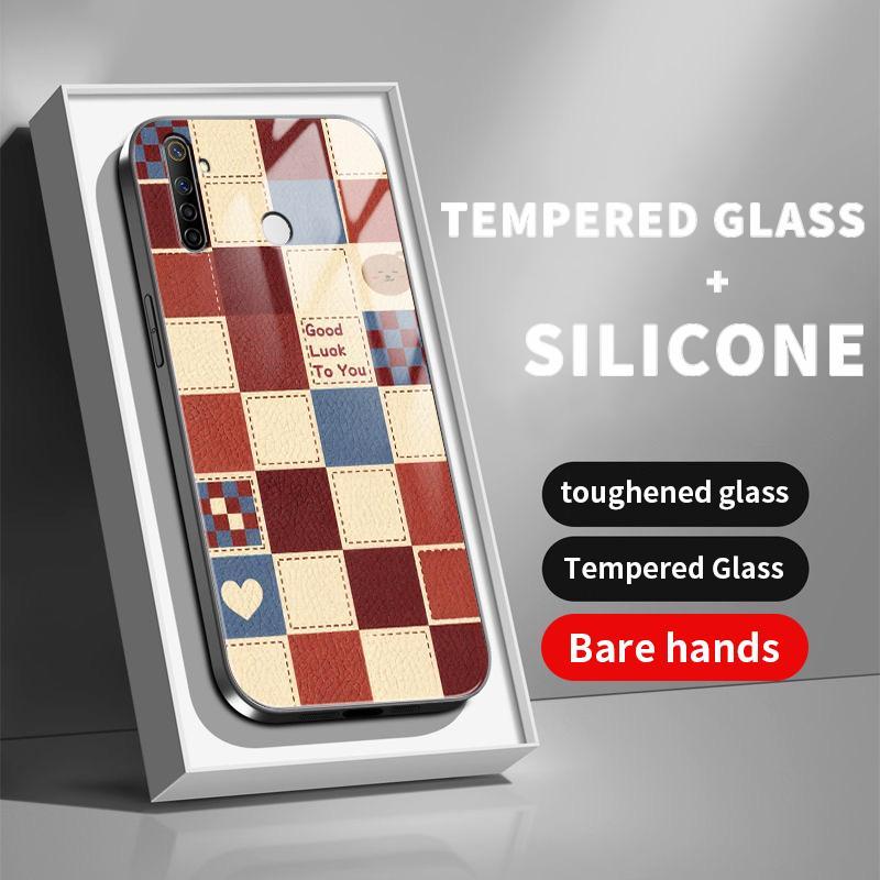 Casing For Realme Narzo 10 20 Pro 20A 30 5G 30A 50 4G 50A Prime 50i N53 N55 Case Glass Kaca Slikon B