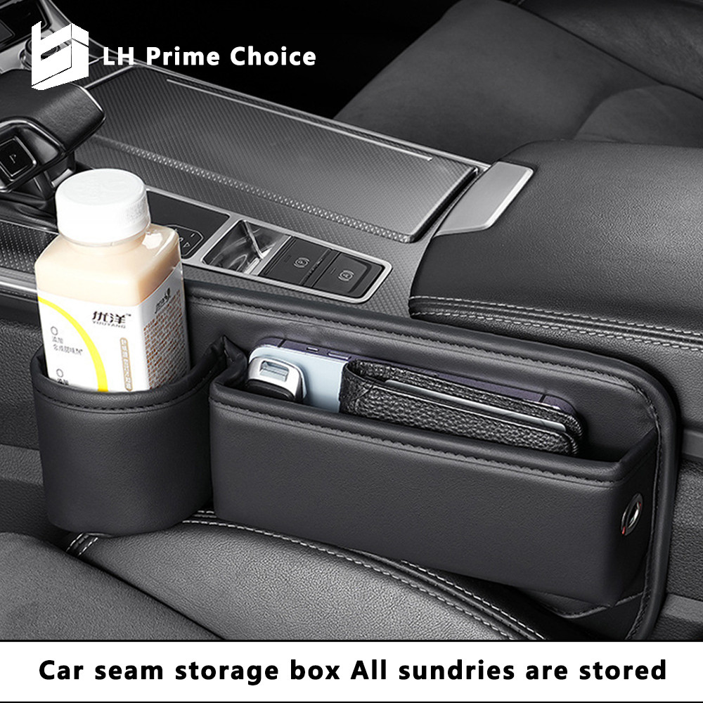 Car accessor Car seat compartment  leather storage box multi-purpose storage box storage For Car Se 