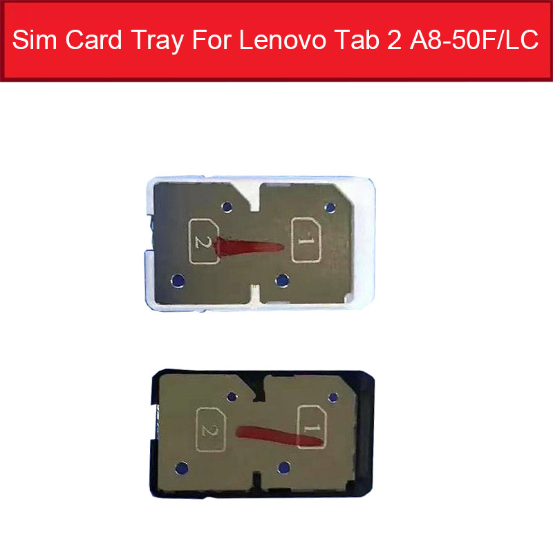 SIM Card Tray Socket Holder For Lenovo TAB 2 A8-50F/LC A5500 Sim  Memory Card Slot Reader Adapter Re
