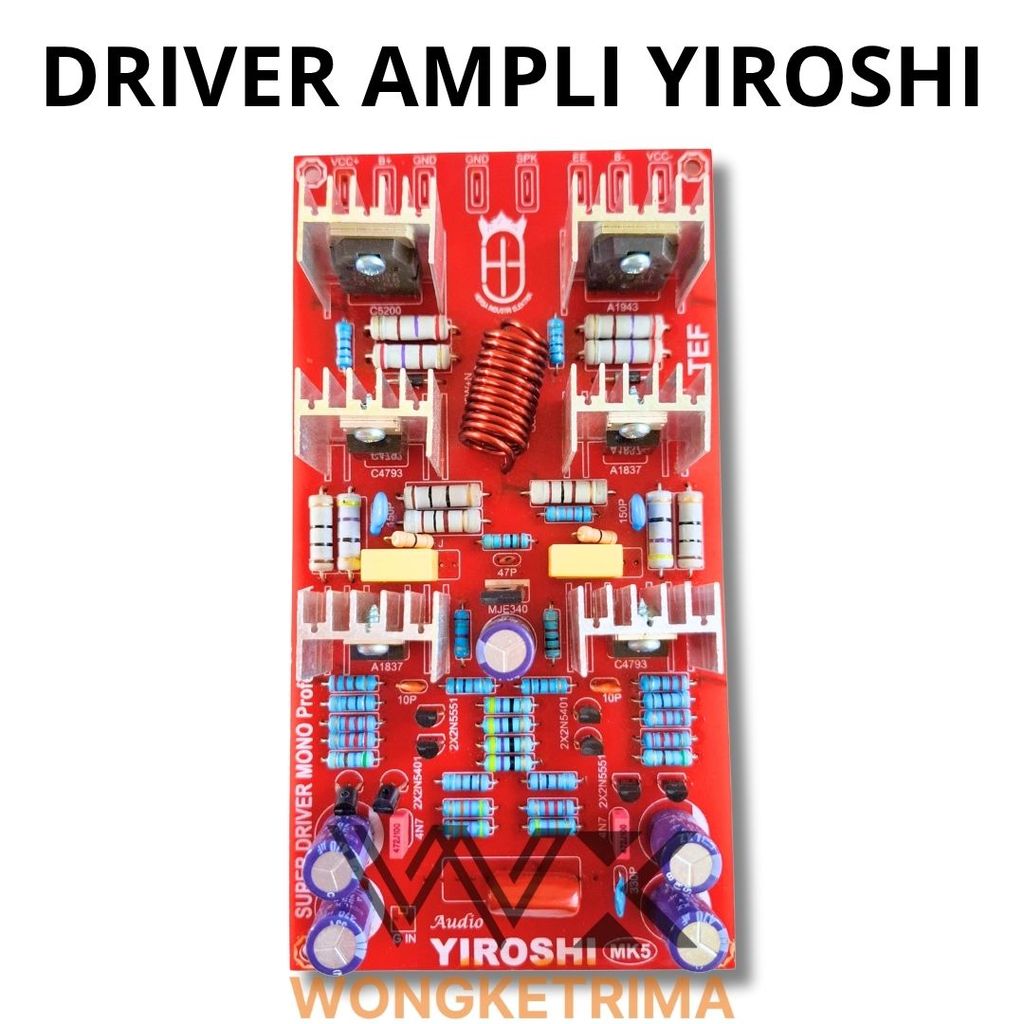 Driver Ampli Yiroshi MK5 Mono Profesional TEF 200–2000W