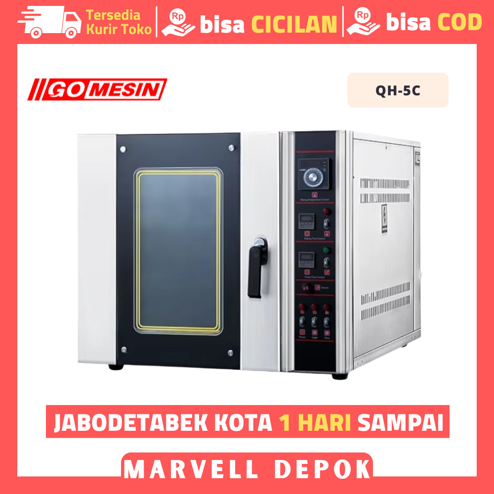 Oven Konveksi Gomesin Qh 5c Oven Pemanggang Roti 5 Tray
