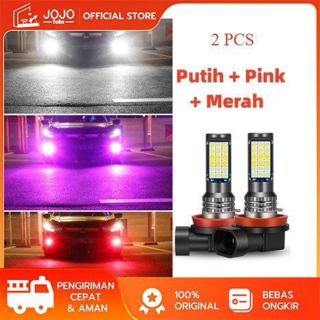LED FOGLAMP 3 WARNA H8 H11 H16 AVANZA XENIA CALYA SIGRA AGYA AYLA ERTIGA JAZZ BRIO ROCKY RAIZE YARIS