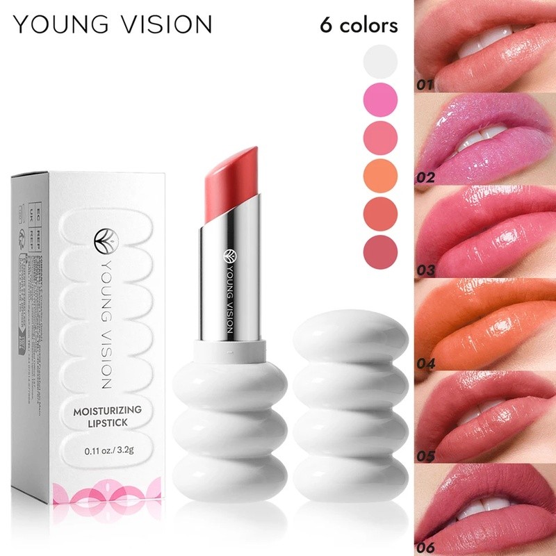 5 Warna Lipstick Bergizi Cahaya Warna Tahan Lama Mudah Terapkan Lip Moisturizing lip balm perawatan 