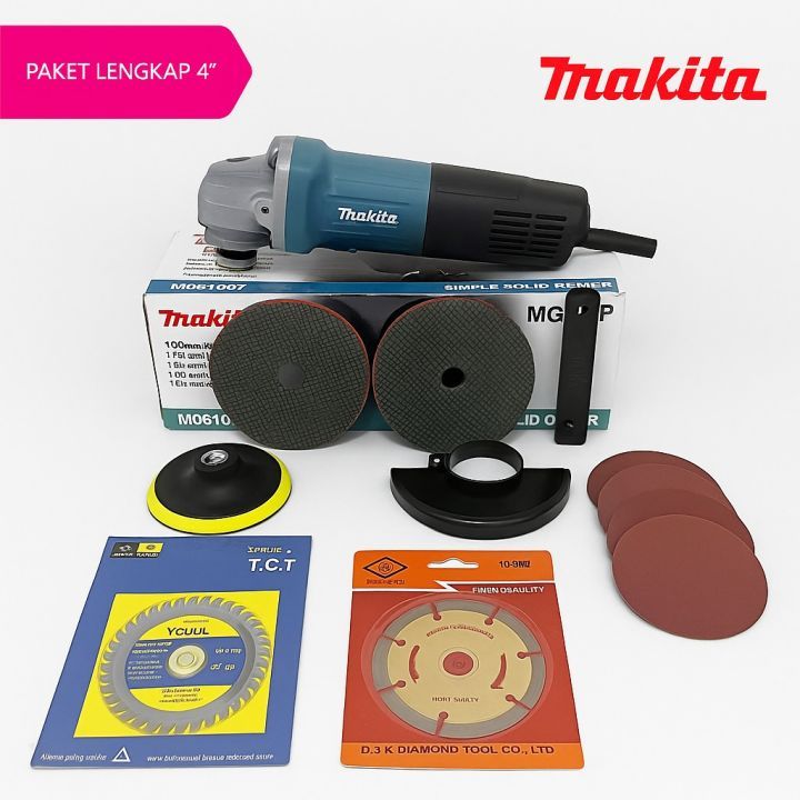 COD CEK DULU MAKITA MESIN GURINDA + FULL MATA KERAMIK MAKITA POLES DAN POTONG BESI MESIN GURINDA GER