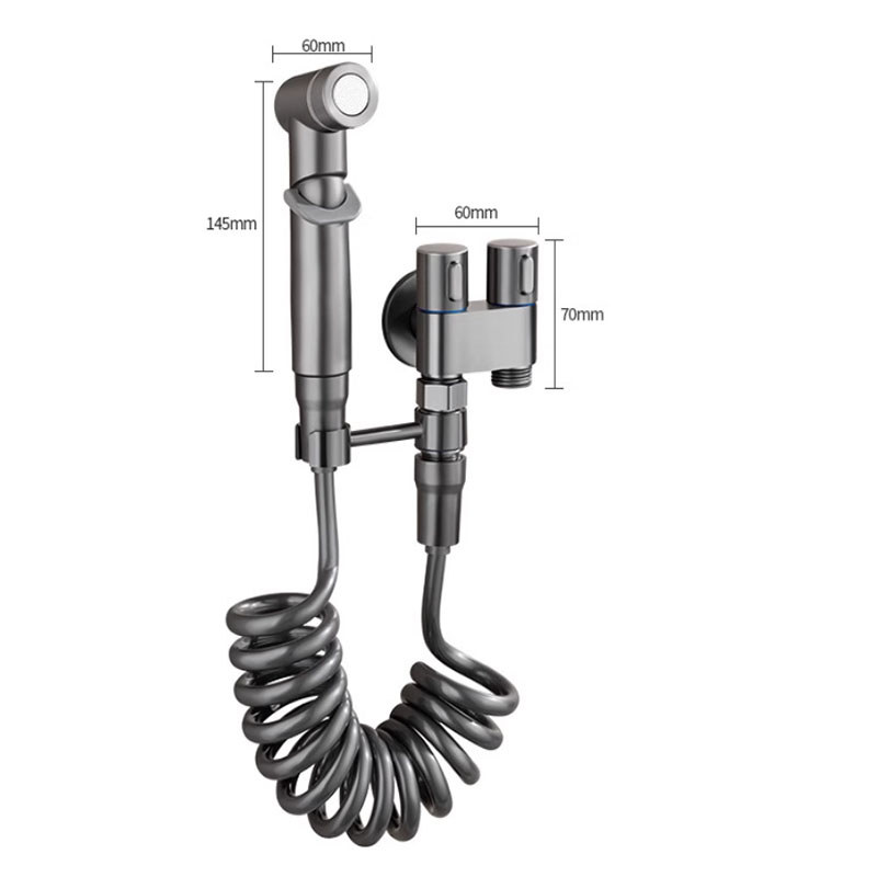 Handheld Toilet Bidet Sprayer Bidet Faucet Shower Head Hygienic Shower Toilet Faucets Double Outlet 