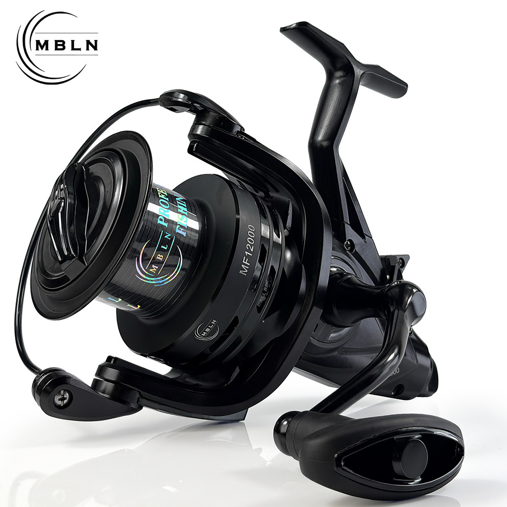 MBLN Carp Fishing Reel 12000series Dual Drag 4.9:1 | Aluminum Spool & Handle | Long Cast Spinning Re