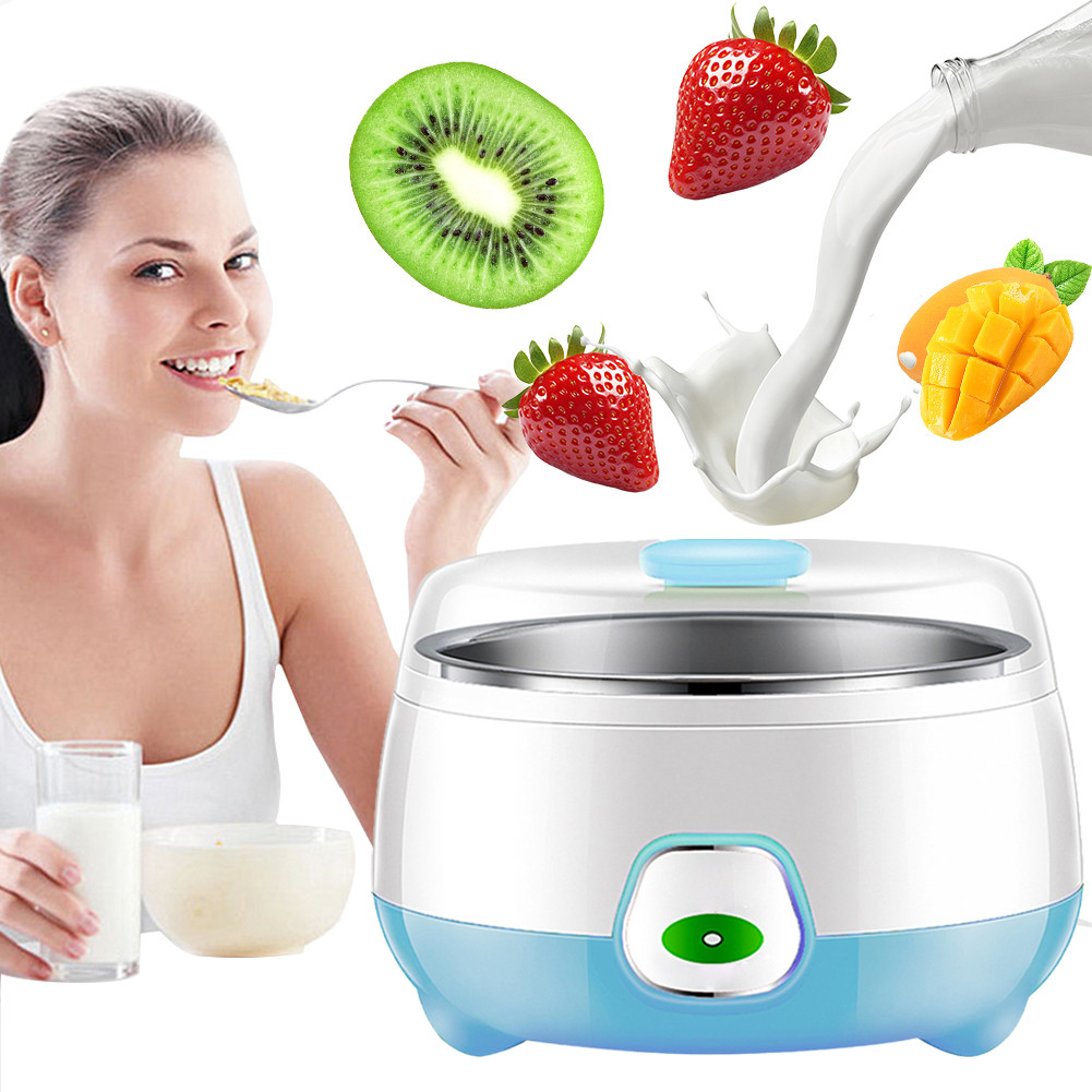 1L Electric Mini Yogurt Maker Multifunctional Natto Fermenting Machine Stainless Steel for Yogurt Gr