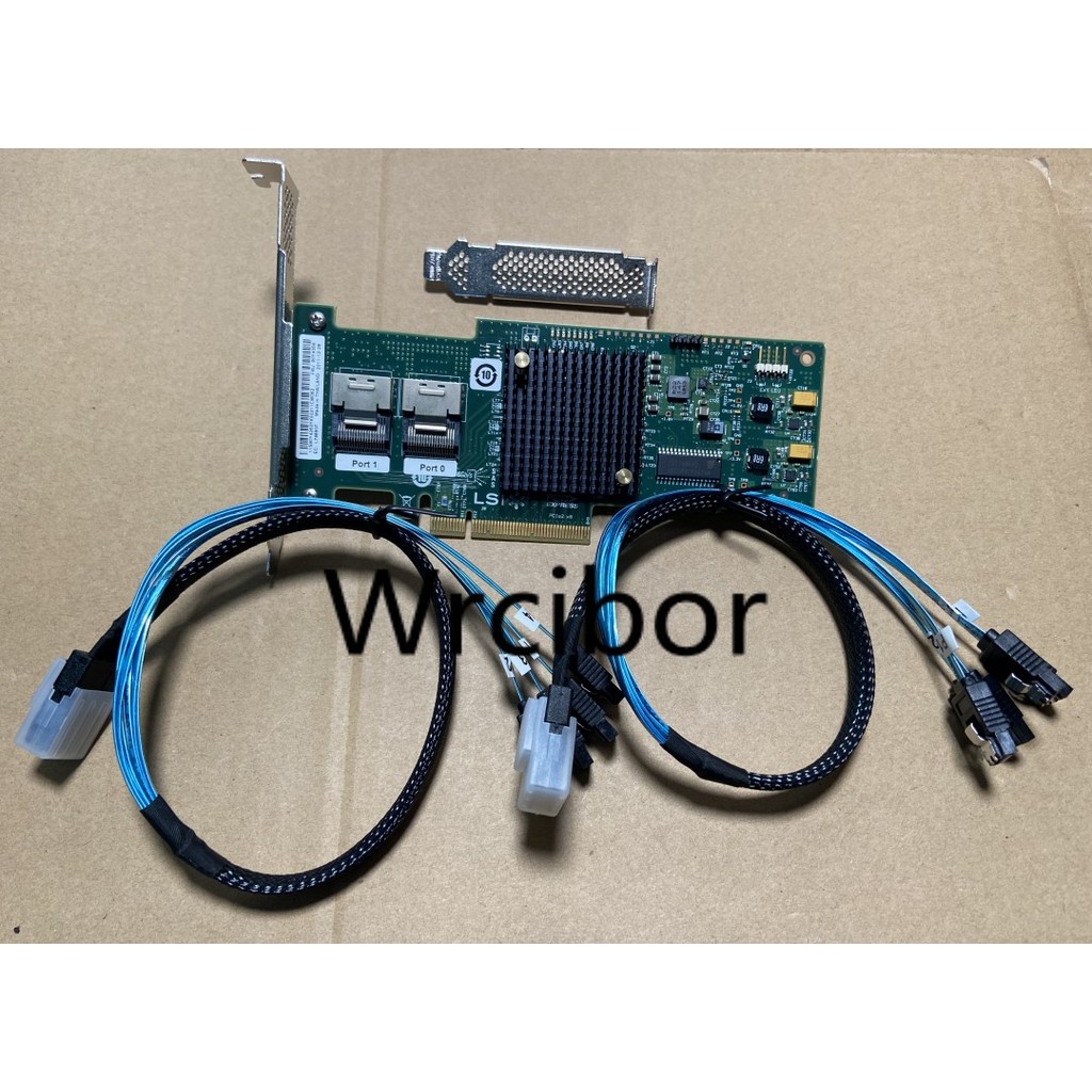 LSI 92008i  IBM M1015 IT Mode 6Gbps SAS HBA = 92118I FW P20 ZFS FreeNAS unRAID + 2* SATA Cable