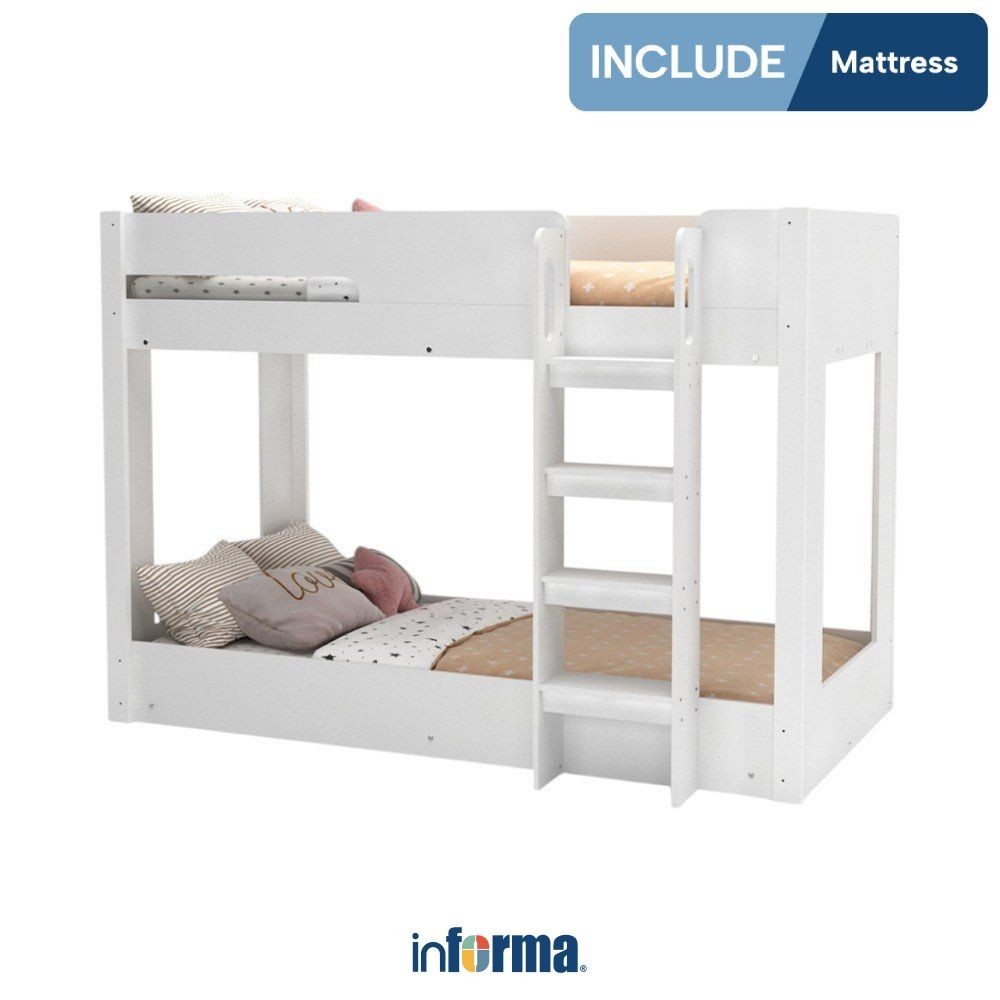 Informa Darryl Set Bunkbed Anak Floor Tempat Tidur Tingkat Ranjang 2 Susun Perlengkapan Tidur Bedroo