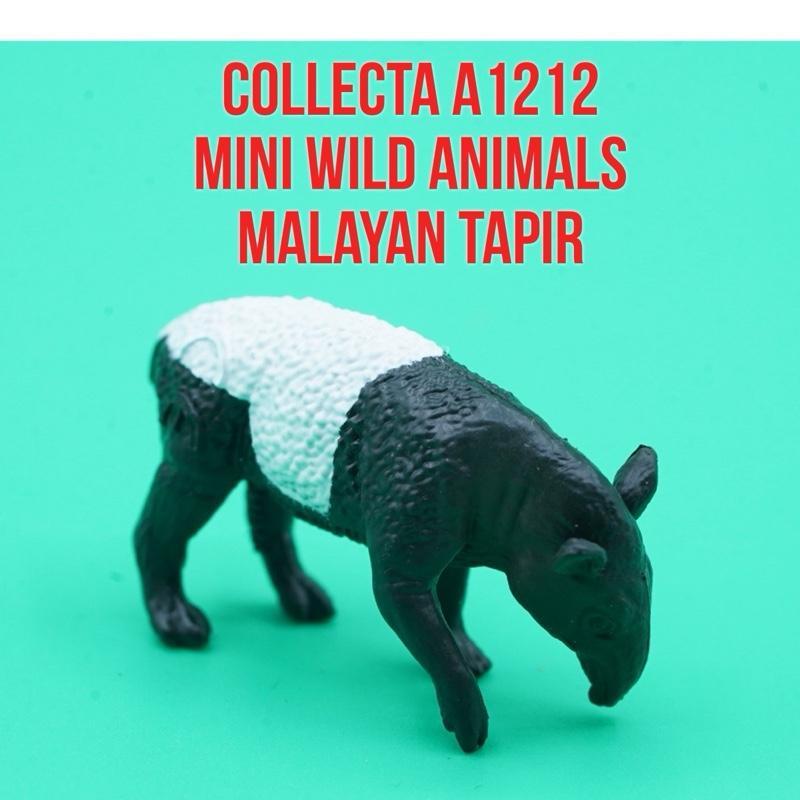 Collecta A1212 Mini Wild Animals | Malayan Tapir Asia Tenuk Badak Babi | Small Size Ukuran Kecil | M