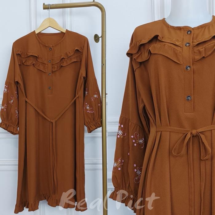 TERLARIS Queen Dress LD110 Tunik Wanita Busui Shakila Bordir R.13 - 321-6423