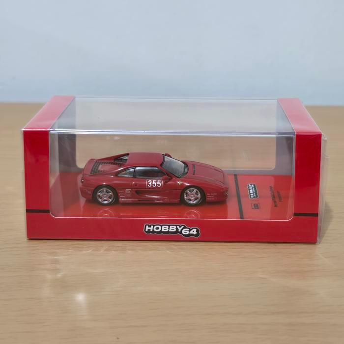 Tarmac Ferrari F355 Challenge Presentation Diecast Koleksi Mobil Mainan Mini Scale 1/64 LR27