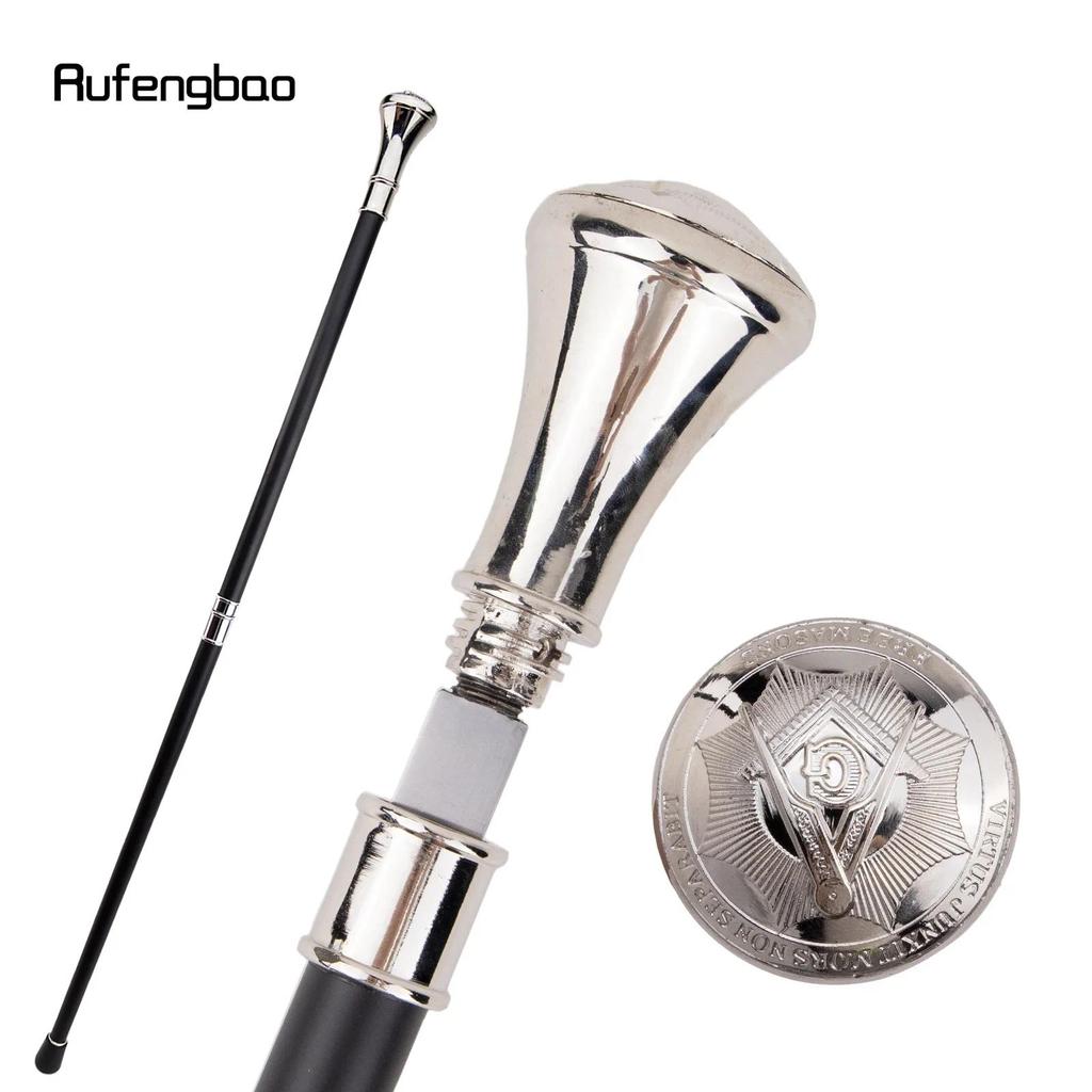 White Freemasonry Freemasons VG Totem Relief Walking Stick with 26cm Hidden Sword Self Defense Fashi