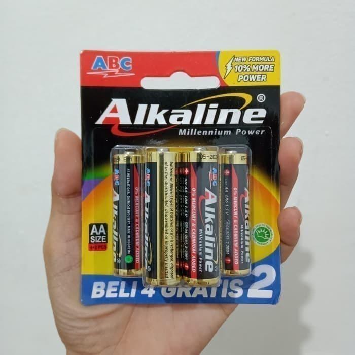 Baterry ABC AA alkaline isi 4+2 | Baterai ABC AA Alkaline isi 6