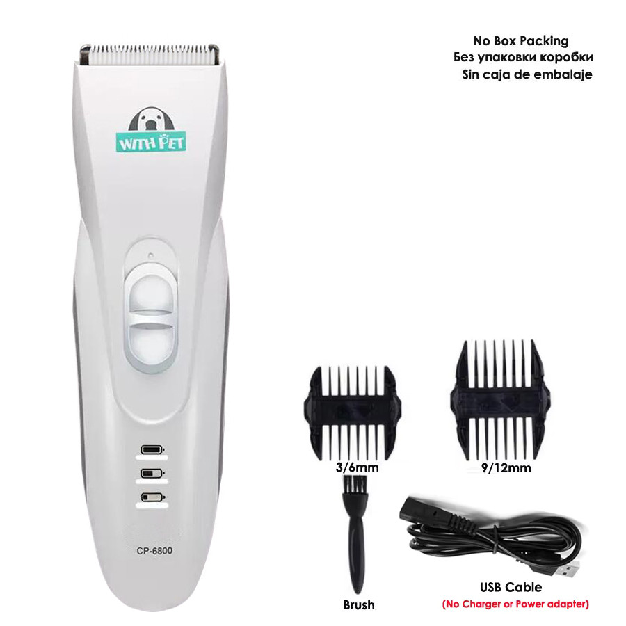 USB Cable (NO Charger) CP6800 Pet Trimmer Rechargeable Dog Hair Clipper Electric Dog Grooming Haircu