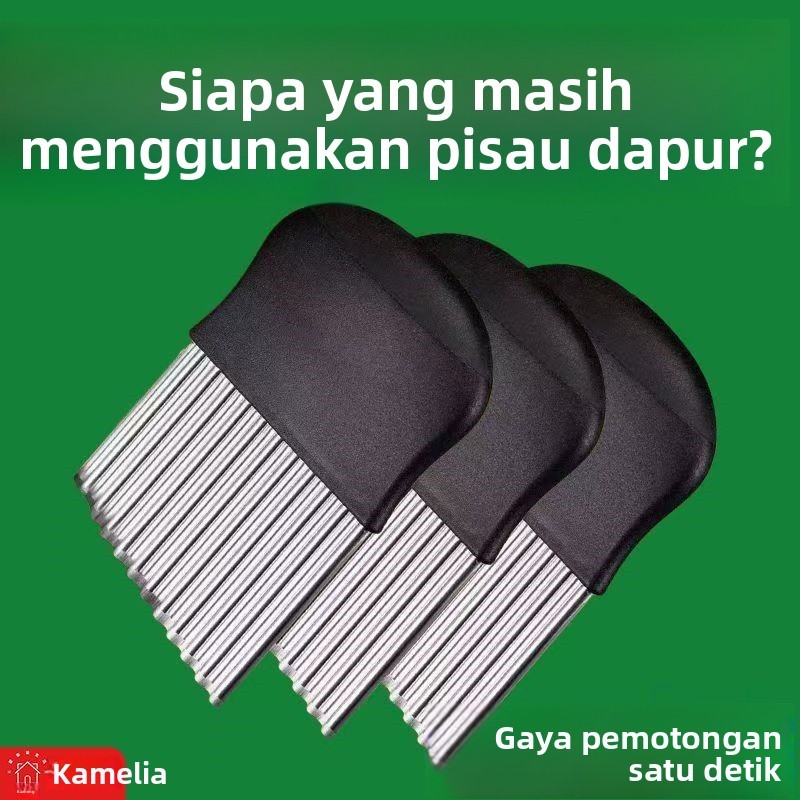 pemotong kentang tipis irisan tipis atau pemotong stik kentang stainless aman untuk makanan