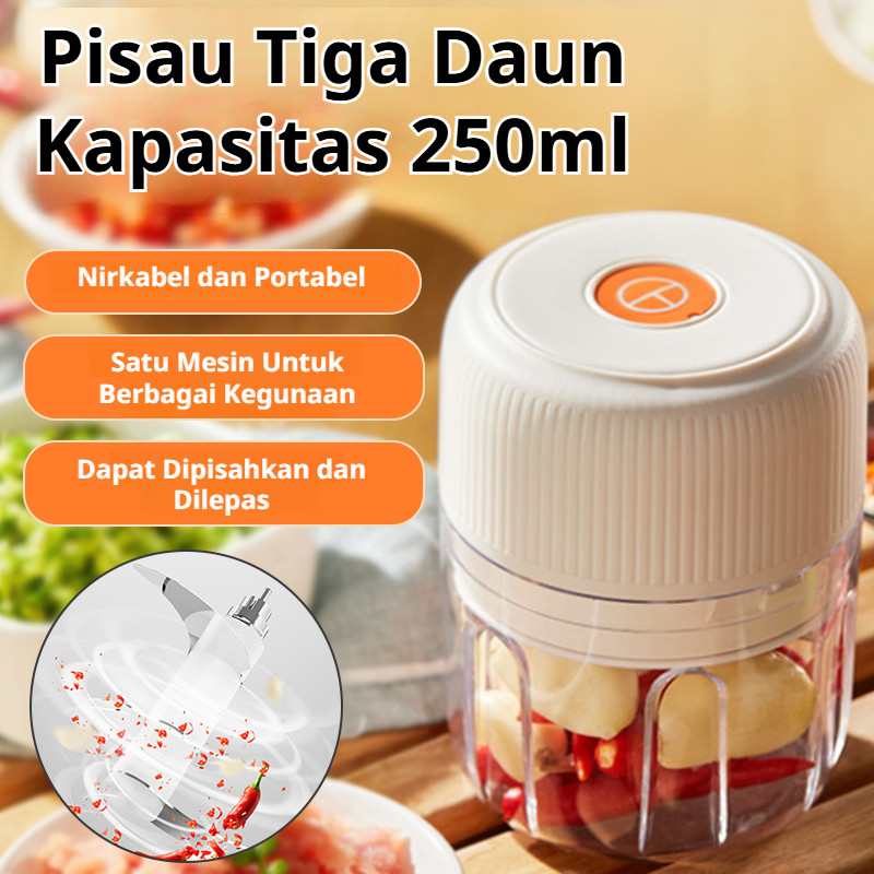 Penghancur bawang putih otomatis elektrik / Penggiling bawang otomatis / Pemotong bawang portabel el