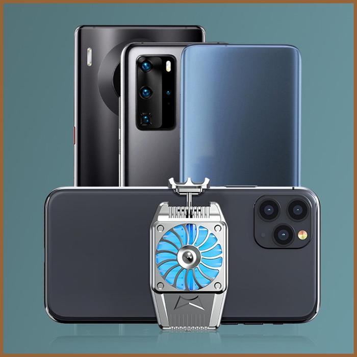 Phone Cooler Fast Heat Disipation Phone Cooler Case Fast Phone Cooler - Baterai perak