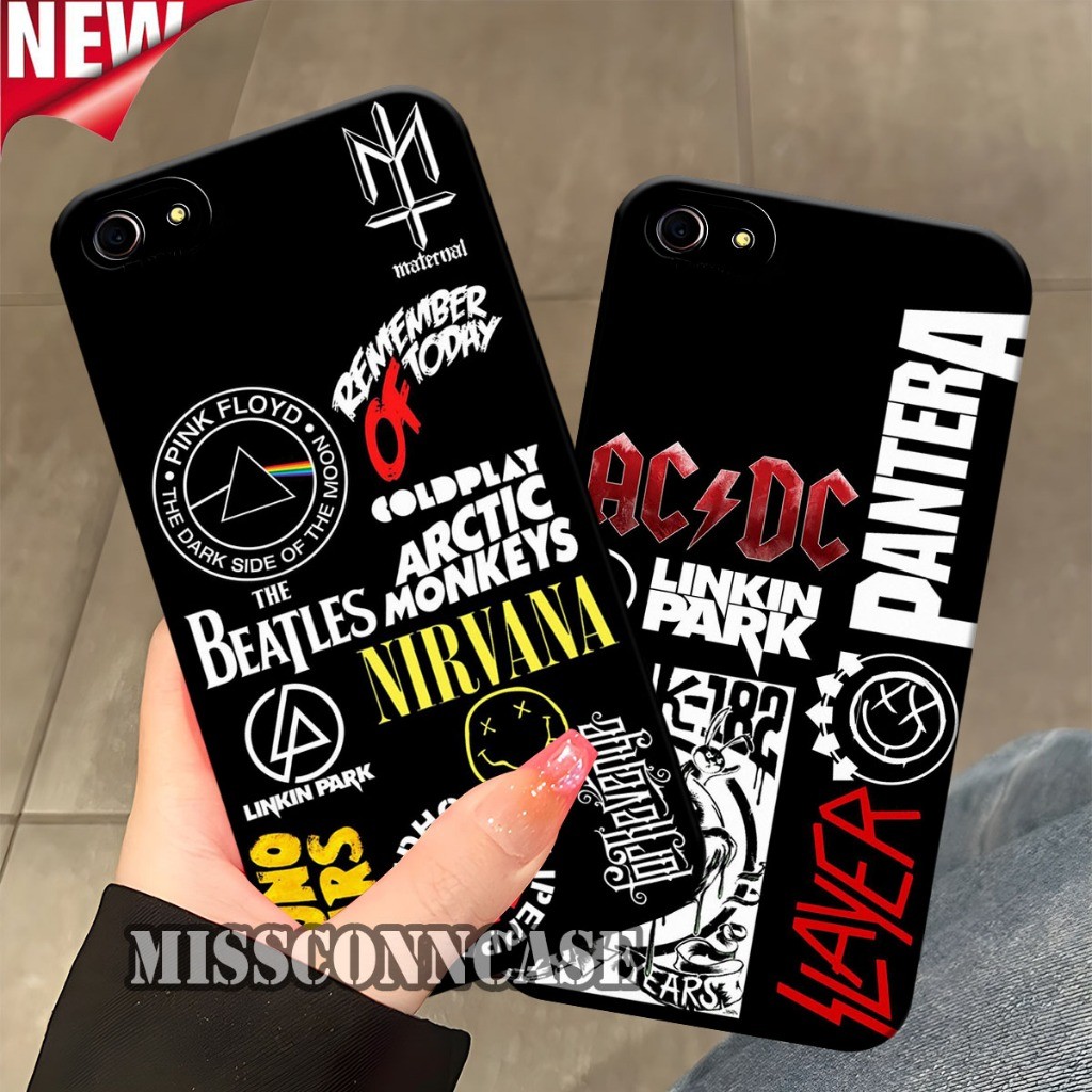 Case Untuk OPPO A83 / F1S / A59 / A39 / A37 / A57 LAMA / A71 Motif Band Metal Keren - Case Cowok - C