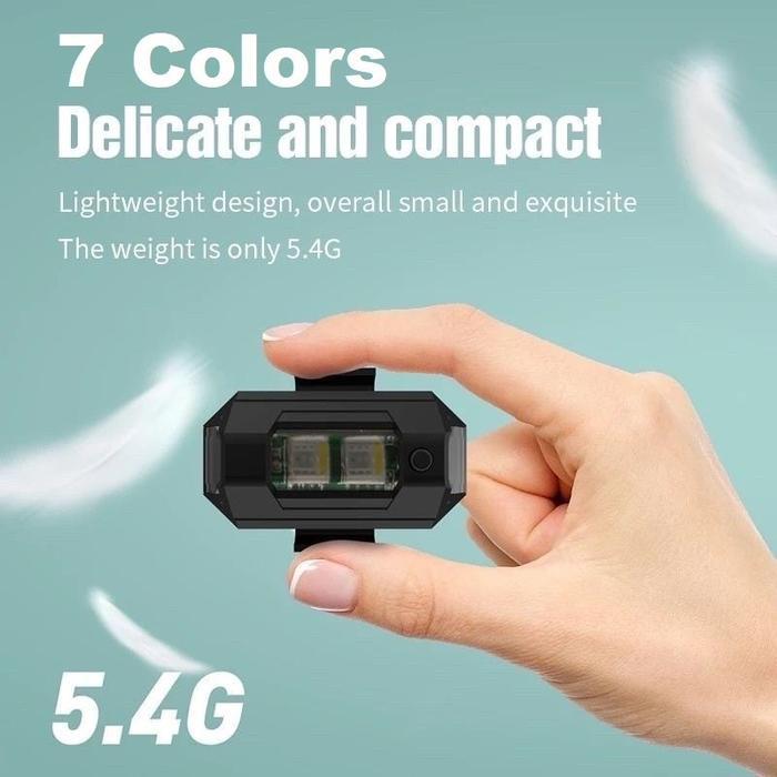 Lampu LED Kedip Model Pesawat Mobil Sepeda Motor Flash USB Charger