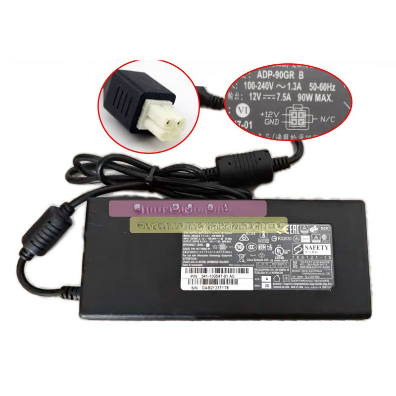 Genuine Delta ADP90GR B AC Adapter 12V 75A 90W Charger for Cisco ISR 4221 Router Power Supply 341100