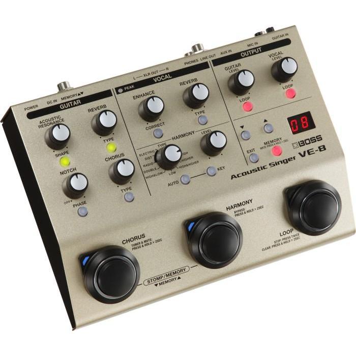 Acoustic Singer Effects Processor Pedal Boss VE-8 / VE8 / VE 8