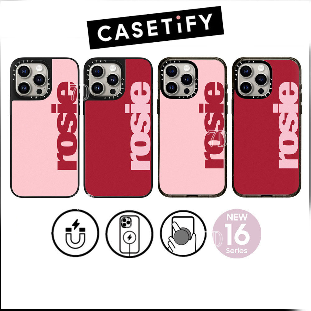 Drop Proof CASETIFY MagSafe BLACKPINK BP ROSE ROSIE Hard Plastic Acrylic Case Cover For iPhone 17 17