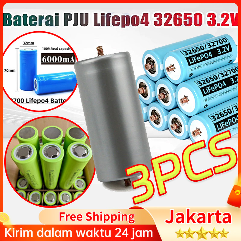 Battery Lithium 3,2V 32650 Rechargeable 32140 15000mah Baterai Lifepo4 32700 6Ah 6000mAh Original Li
