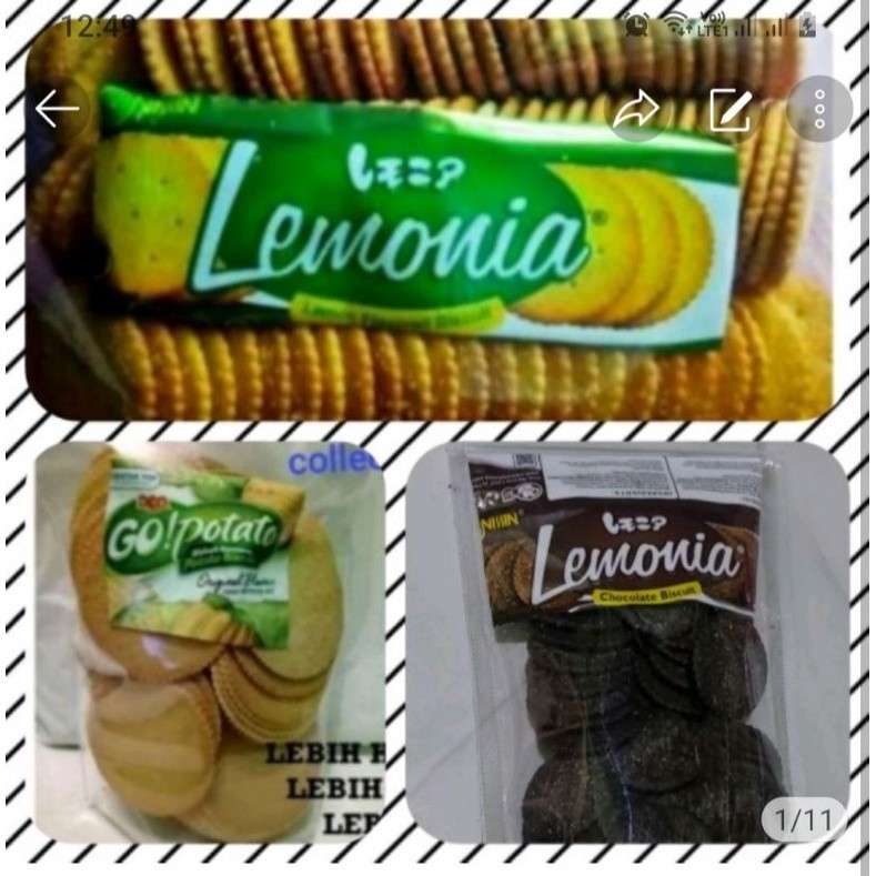 SNACK CEMILAN kiloan GOPOTATO & LEMONIA original SIAP KIRIM EXPIRED panjang dijamin AMAN