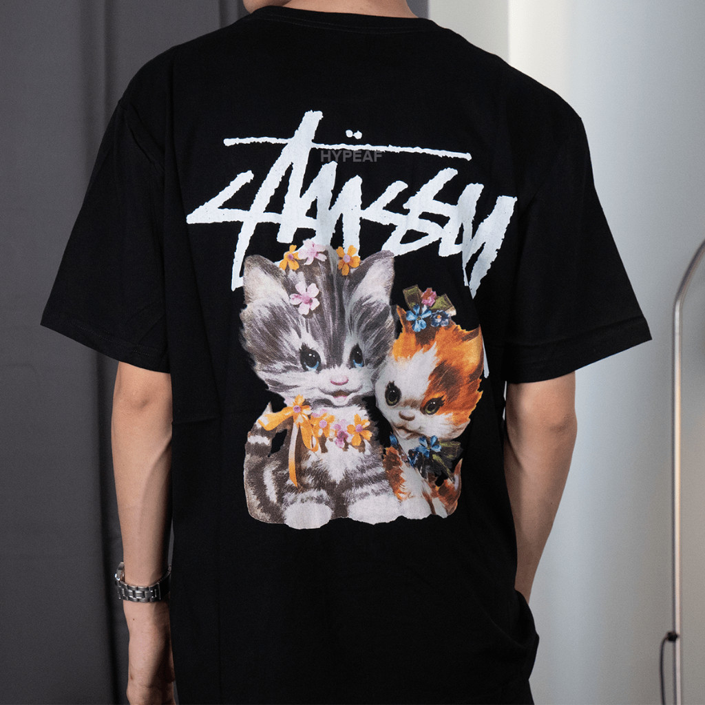 STUSSY Kittens Tshirt Tee Authentic / Baju Kaos STUSSY Original