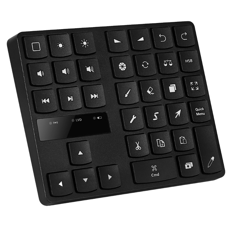 Drawing Keyboard 35Keys, Wireless Keypad for Procreate Comfortable Typing
