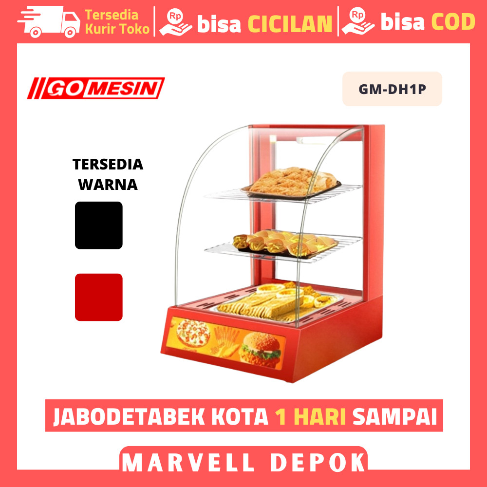 Etalase Makanan GOMESIN GM-DH-1P Penghangat Makanan Original