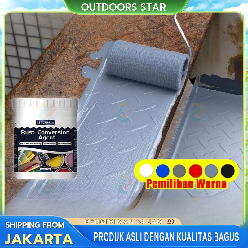 Tidak perlu digiling Cat anti karat Metal Pengeringan cepat 6 jam Cat penghilang karat Kirim alat An
