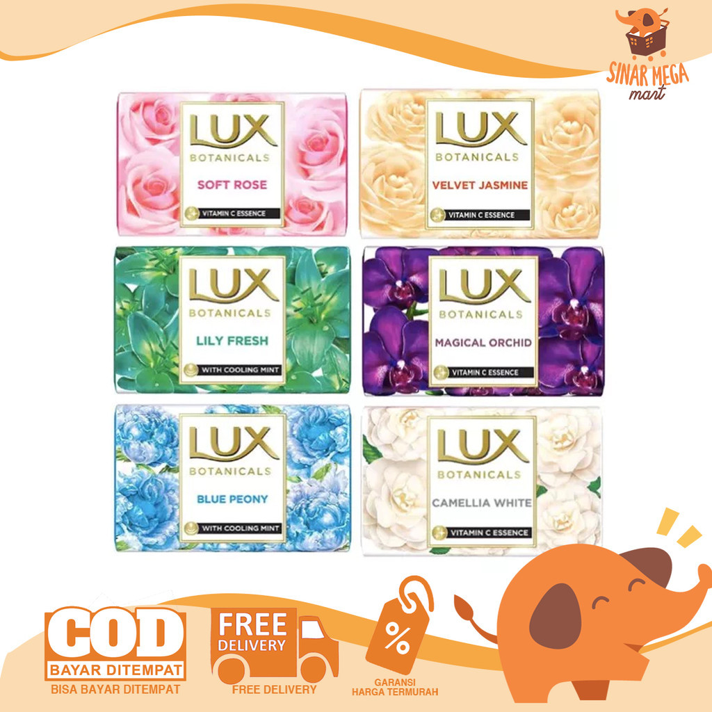 LUX Sabun Batang 68g | Lux Sabun Mandi melembutkan badan - Membersihkan kulit dari kuman - Wangi tah