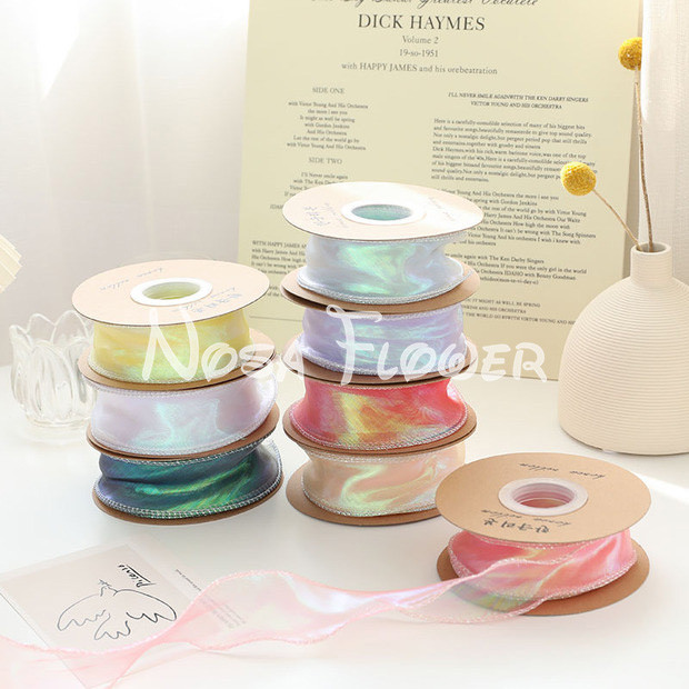 NOSA - PITA HOLOGRAM (NO ROLL) / KOREAN RIBBON - PITA CANTIK UNTUK KADO SOUVENIR