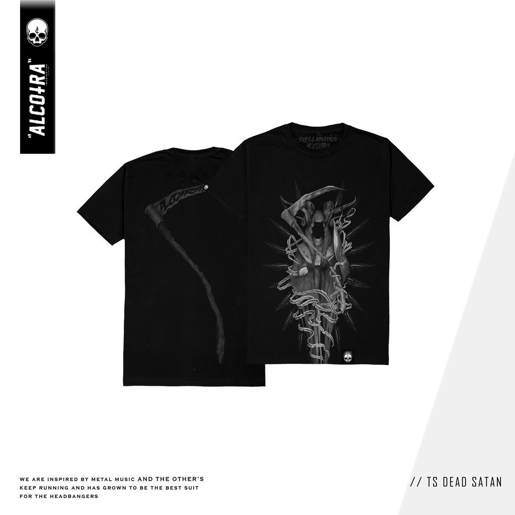 TS DEATH SATAN // T-SHIRT DEATH SATAN ALCOTRA // KAOS ALCOTRA