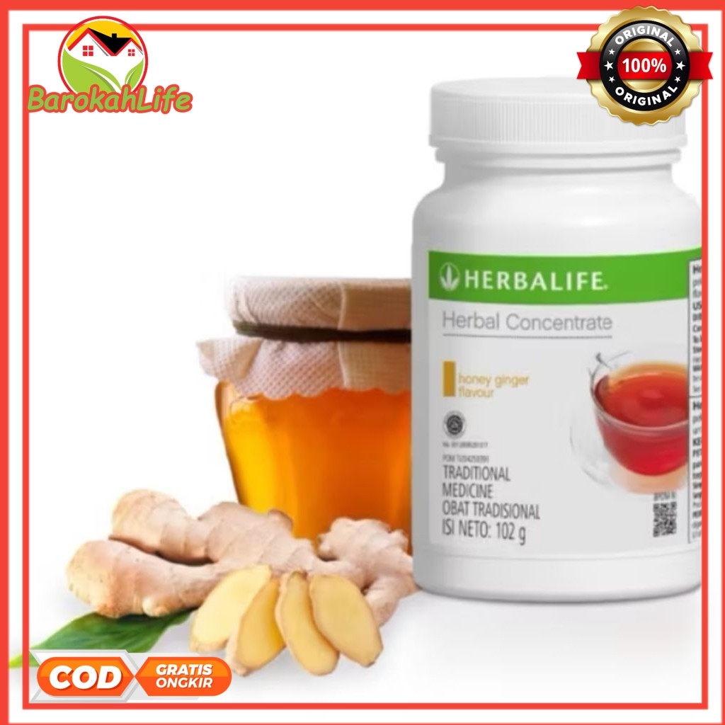 Herbalife Original 100% Herbalife Concentrate Honey Ginger - Teh Herbalife Pembakar Lemak Teh Pembak