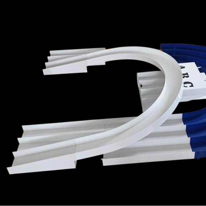 TRACK FLYOVER 20* / TREK FLYOVER TAMIYA [ BAHAN PVC PUTIH ] by Mixmaxtoys