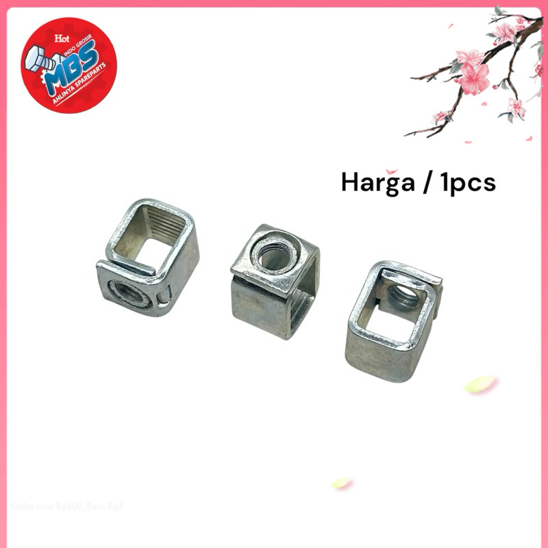 FINUTS M6 MUR BAUT 10 KOTAK MUR KARBULATOR MUR PENAHA BAUT ORIGINAL