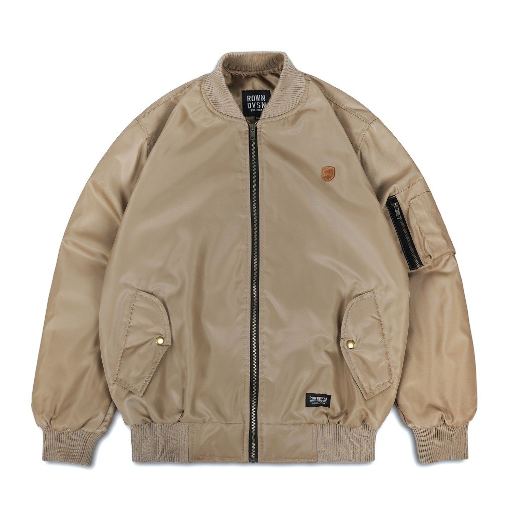 Rown Division Official Bomber Jacket - Rowndvsn Jaket Ursula Cream