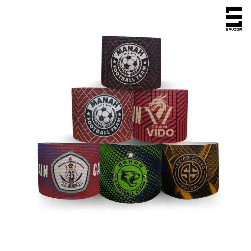 PROMOSavior Custom Ban Captain | Custom Ban Kapten | Ban Kapten Sepak Bola | Ban Kapten Futsal | Ban