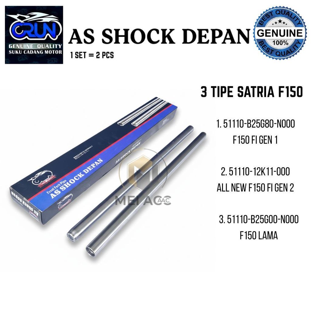 CRUN As Shockbreaker As Shock Depan Suzuki Satria FU150 OLD Satria FU 150 FI