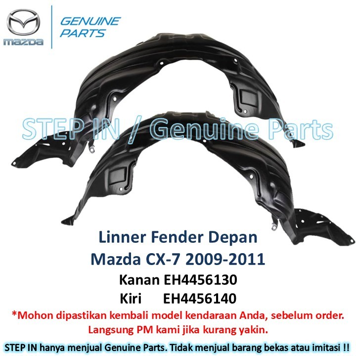 Linner Fender Depan Kanan Kiri MAZDA CX-7 CX7 2009 2010 2011 Inner liner slebor original baru