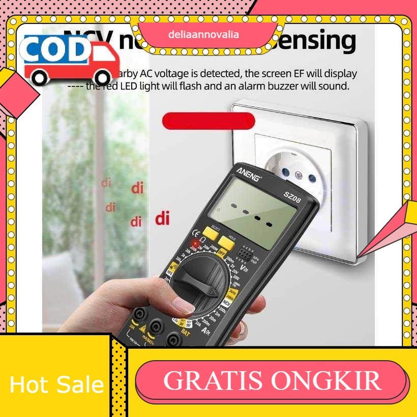 Digital Multimeter Akurat Avometer Digital Multitester Tester Listrik Multi Tester Digital Otomatis