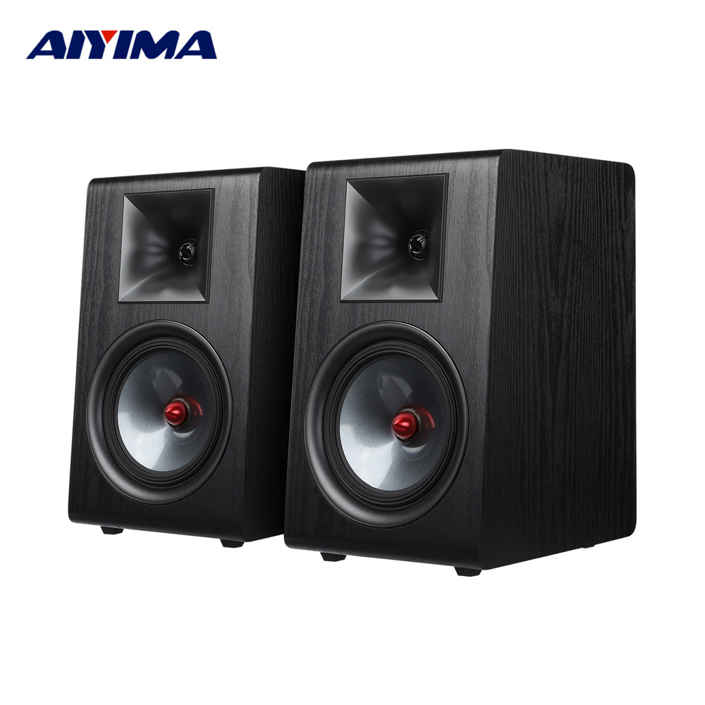 AIYIMA P600 6.5 Inch Passive Speaker Wood Carbon Fiber Woofer Silk Tweeter Bookshelf Speaker for Hif