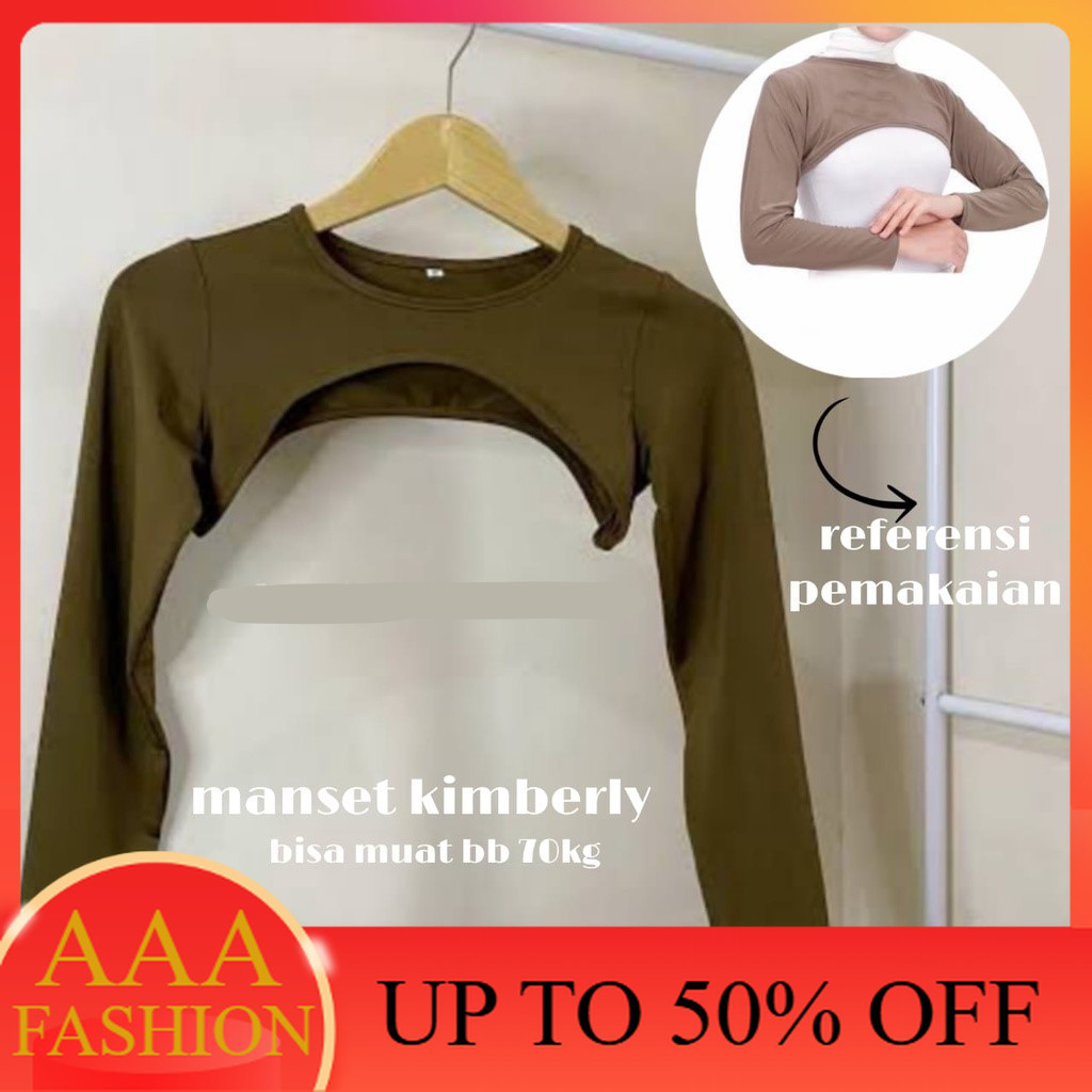AAA Atasan Wanita MANSET kimberly long bolero super crop Bolero / Crop Manset JERSEY STRETCH